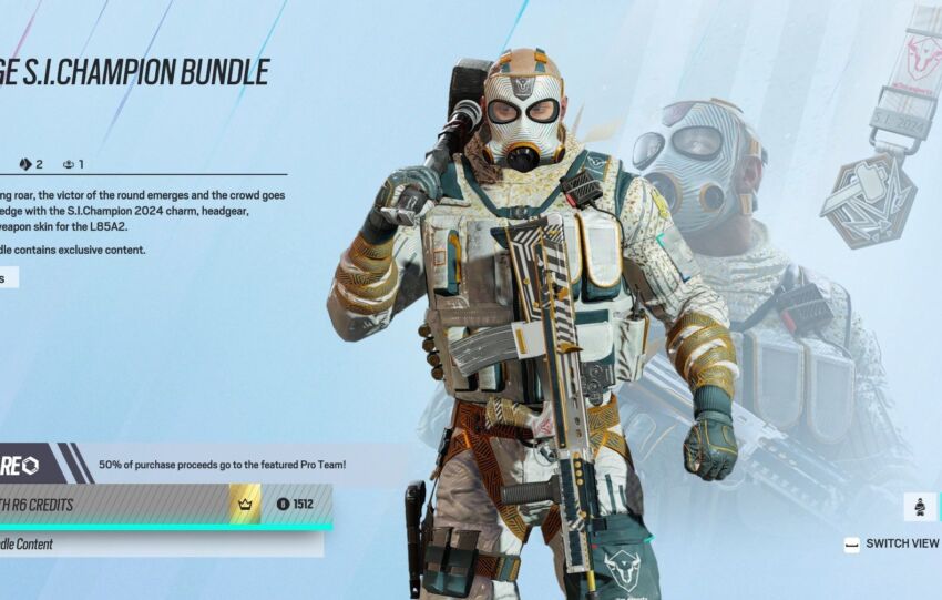 Rainbow Six Siege - Retour du pack Sledge Champion pour le Six Invitational 2025
