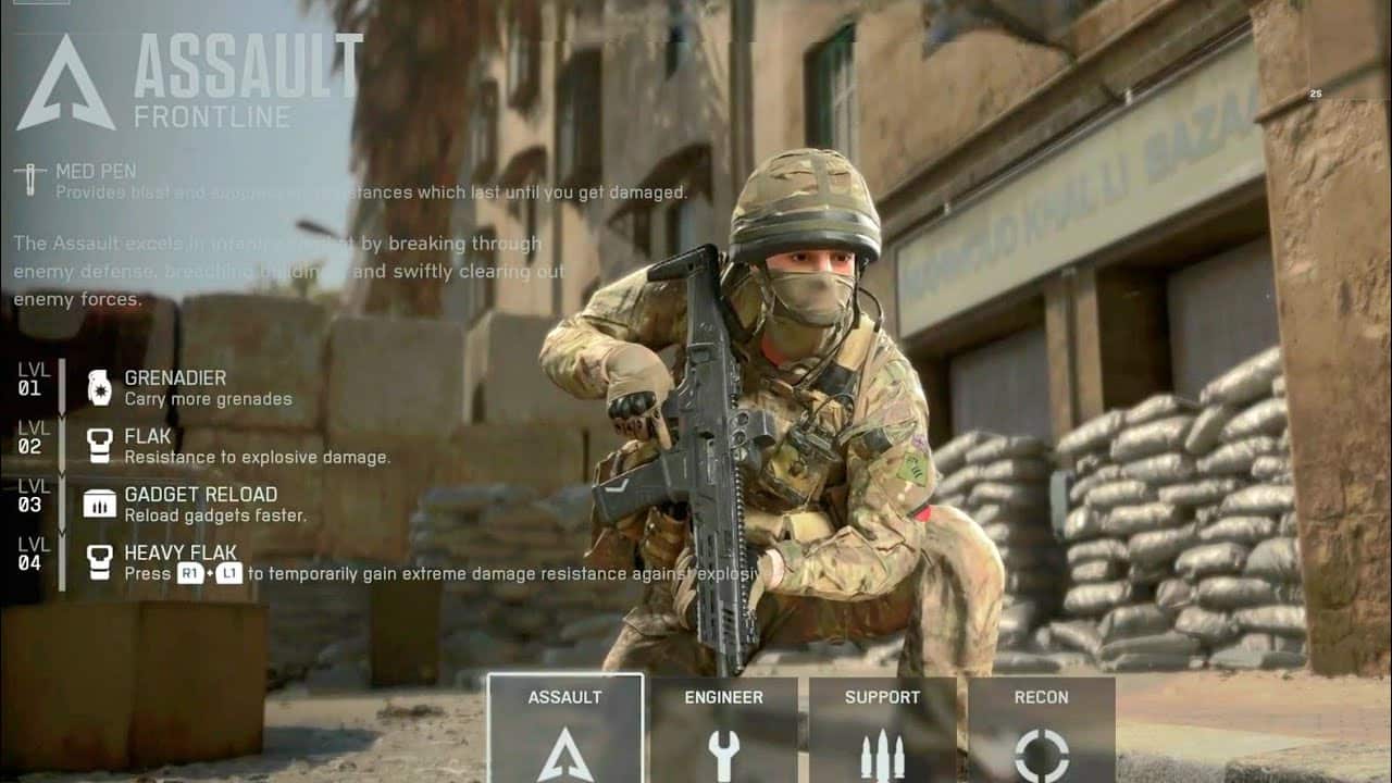 battlefield classes