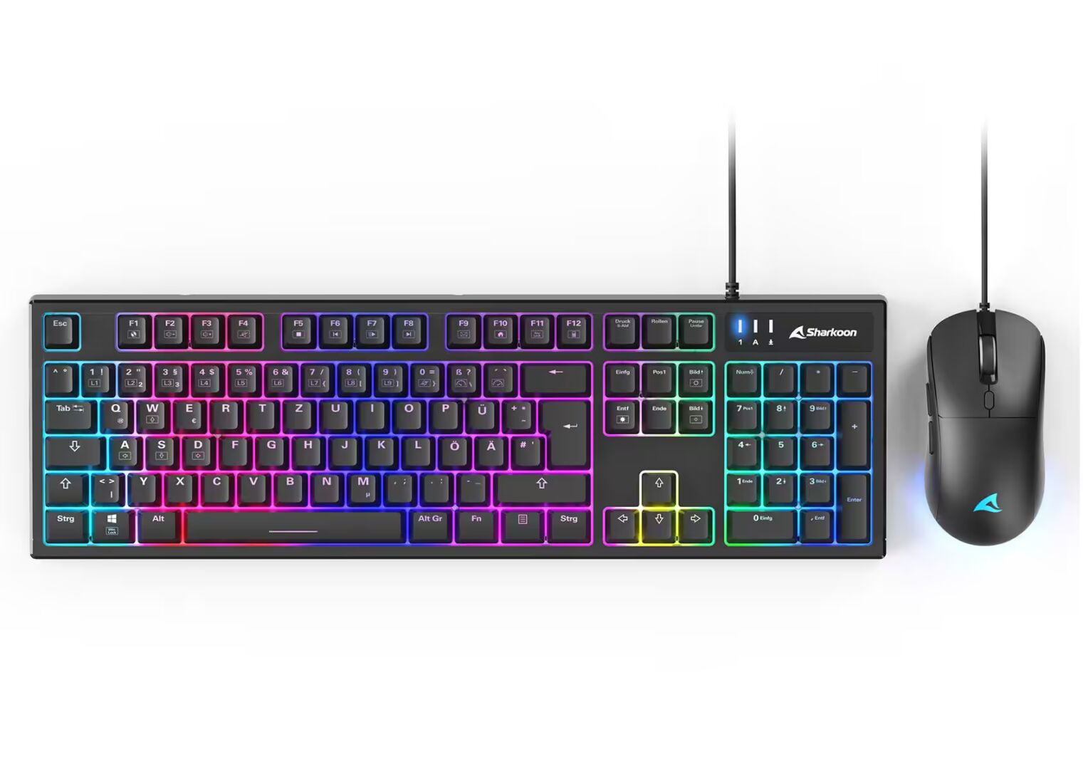 sharkoon skiller sgb15 combo gaming rgb abordable 2
