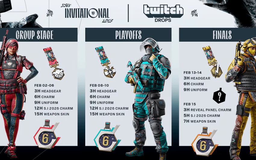 Six Invitational 2026 Twitch Drops