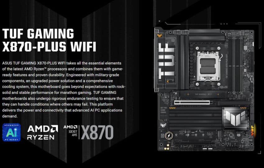 ASUS TUF X870 Ryzen 7