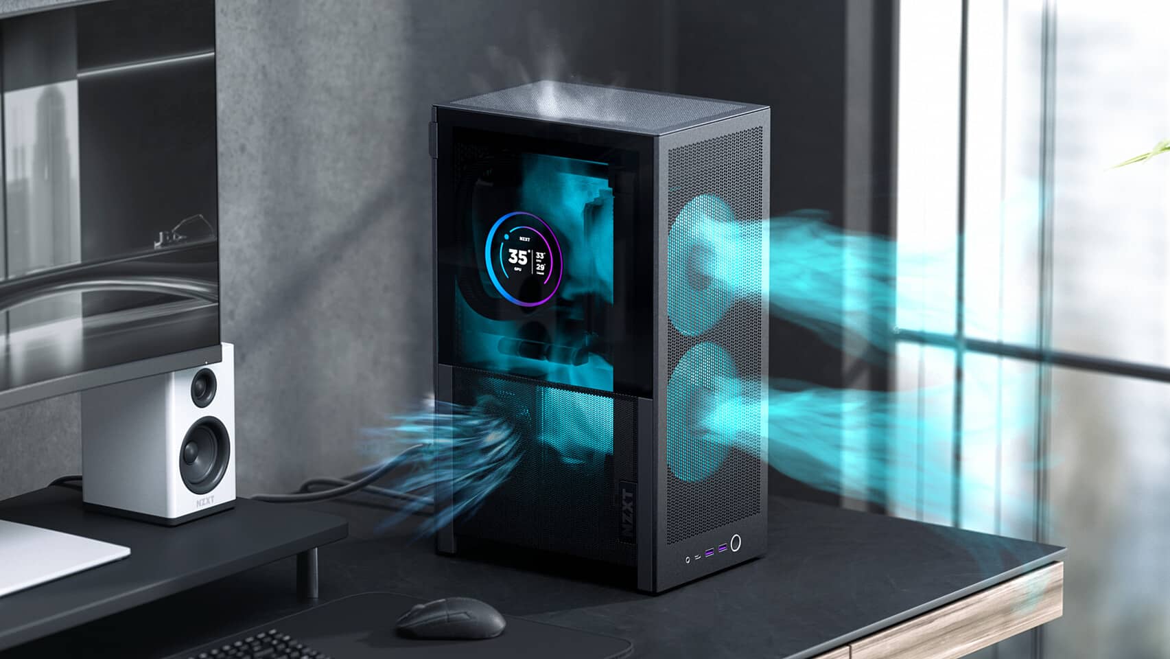 Boîtier NZXT H2 Flow Mini ITX - Illustration 2