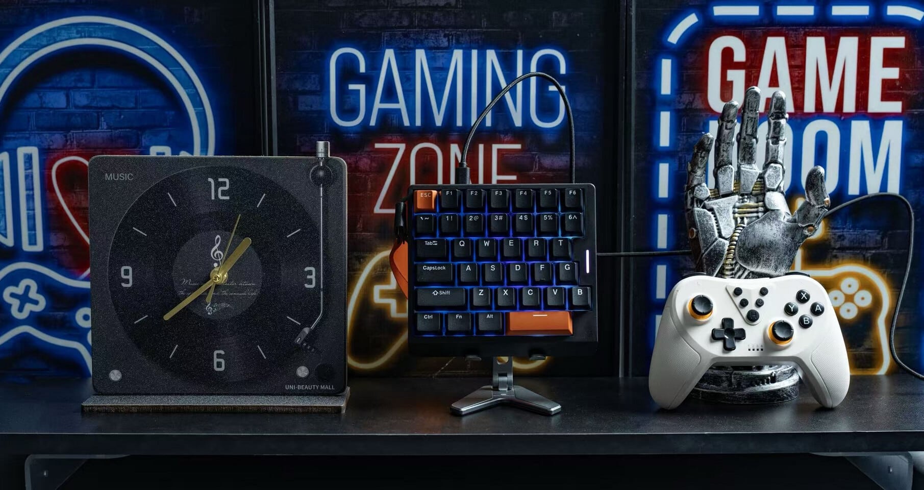 Clavier gaming mécanique une main