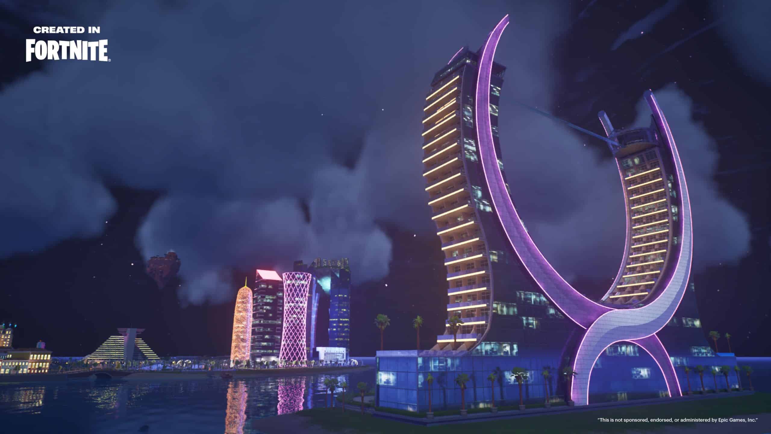 Fortnite Île QVerse Qatar Airways - Illustration 2
