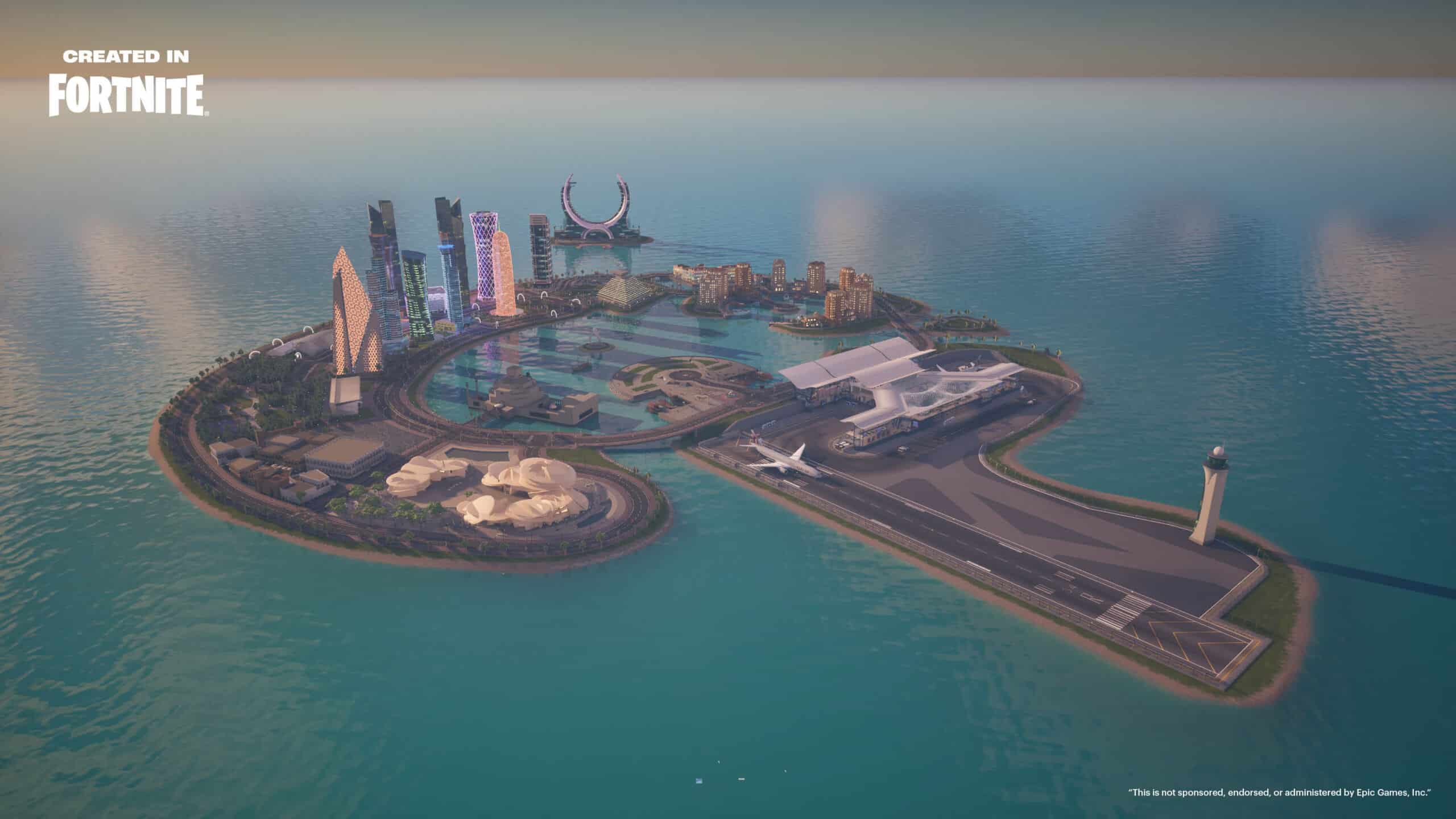 Fortnite Île QVerse Qatar Airways - Illustration 4