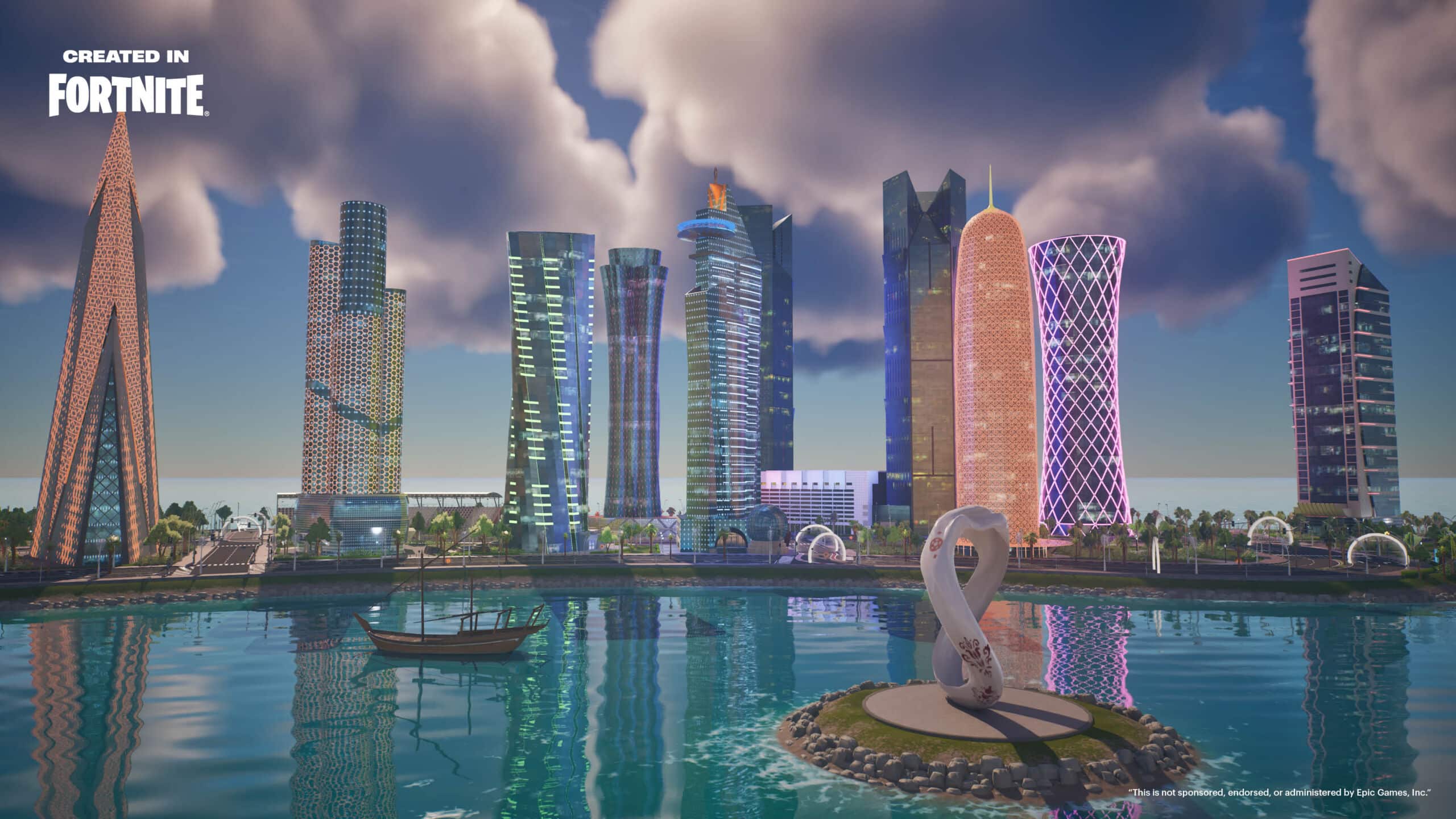 Fortnite Île QVerse Qatar Airways