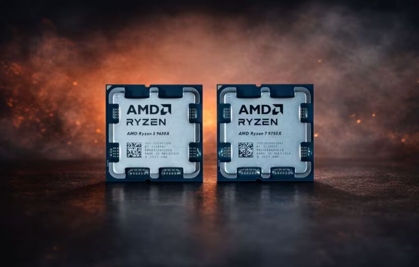 fuite amd ryzen 7 9750x ryzen 5 9650x cpu photo realiste ia