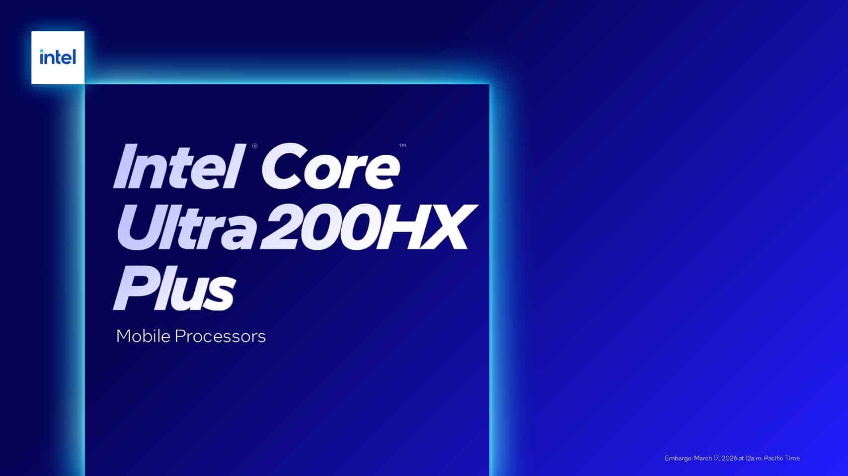 Intel Core Ultra 200HX Plus