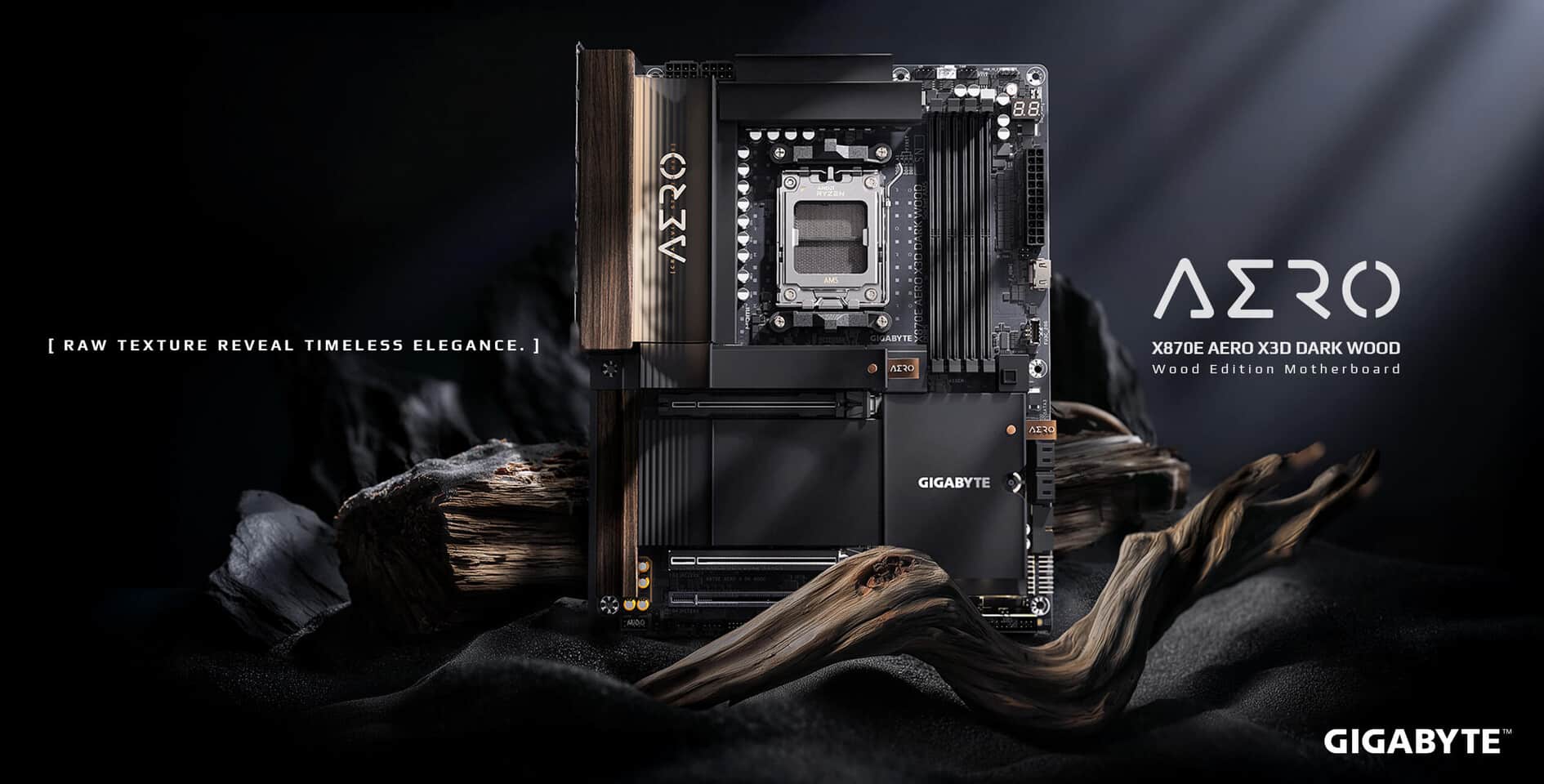 Gigabyte X870E AERO Dark Wood