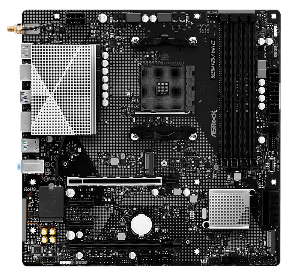 ASRock B550M Pro-A WiFi 6E : la carte mère AM4 avec Wi-Fi 6E
