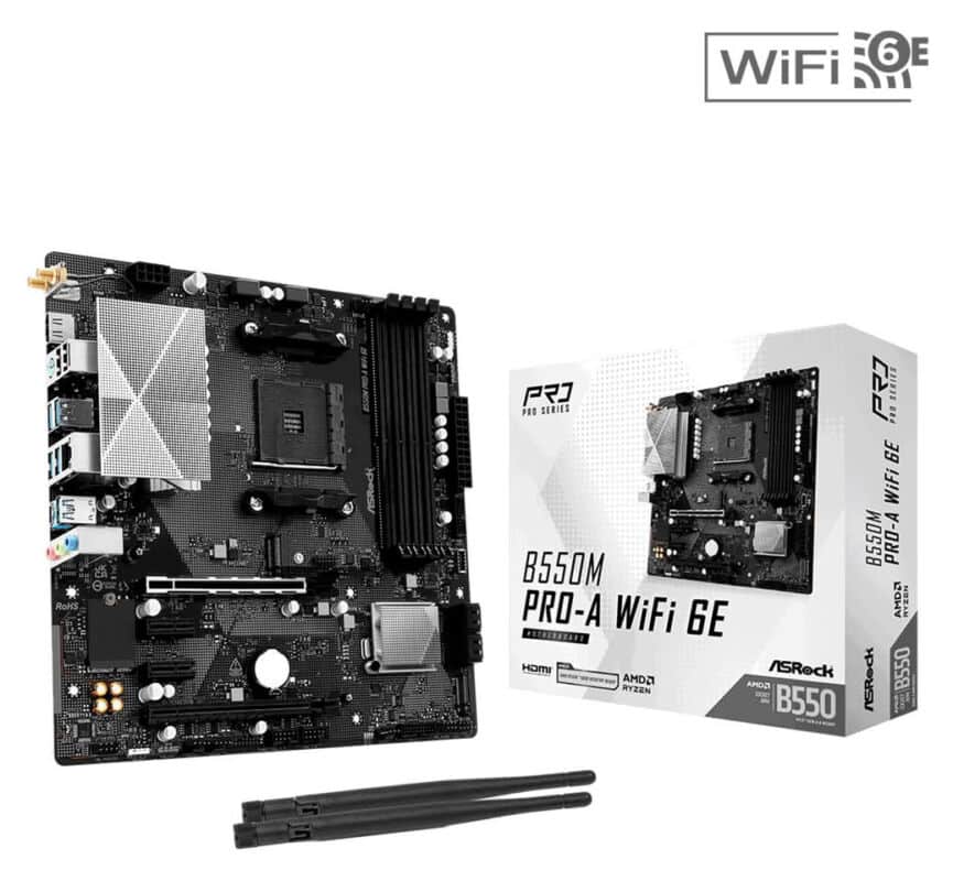 ASRock B550M Pro-A WiFi 6E : la carte mère AM4 avec Wi-Fi 6E