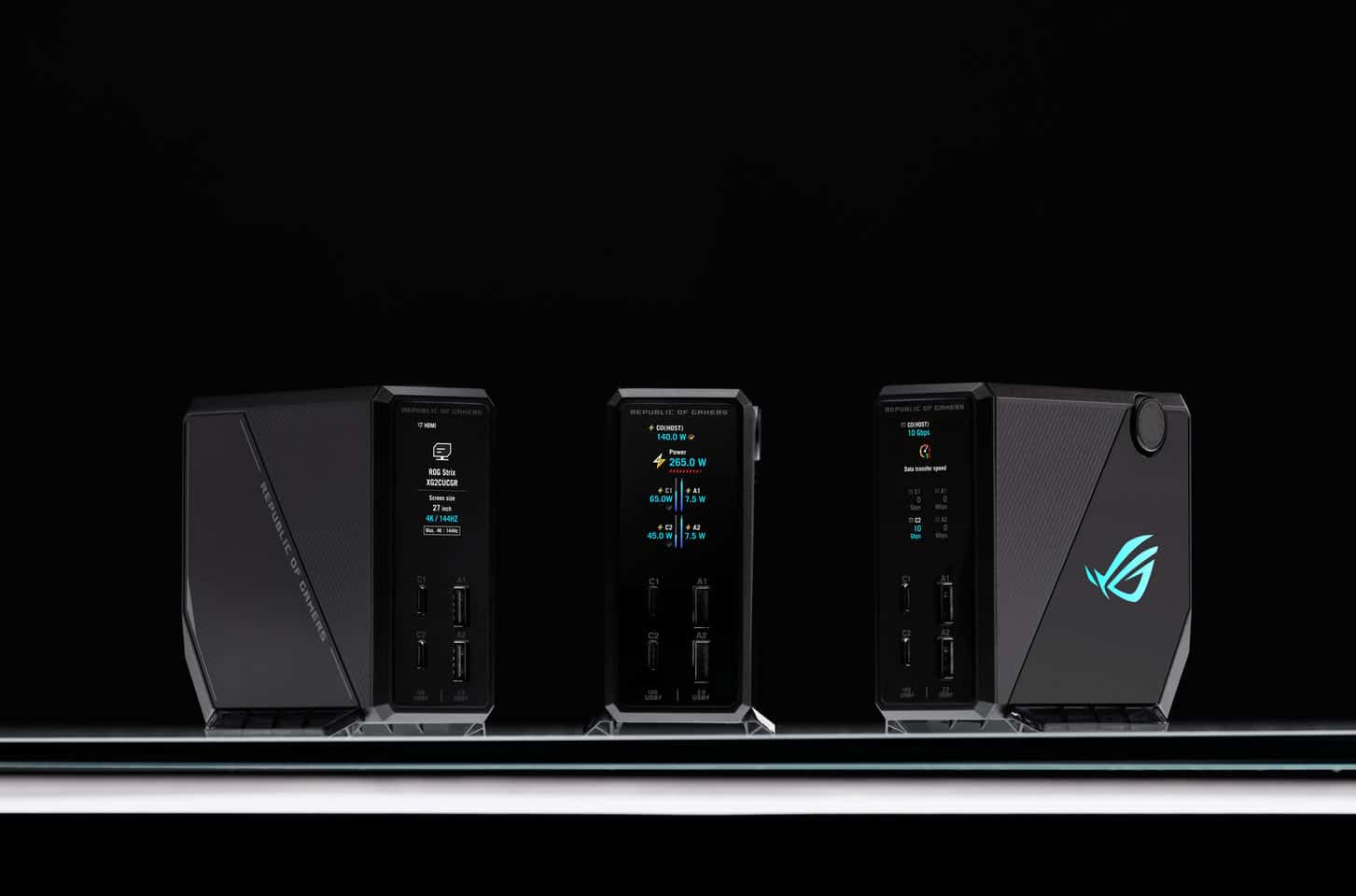 ASUS ROG Flux Charger Dock : 260 W et écran intégré