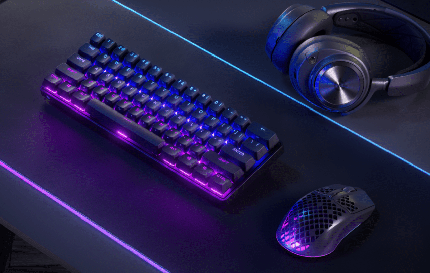 Batterie gonflée sur un clavier SteelSeries branché en continu