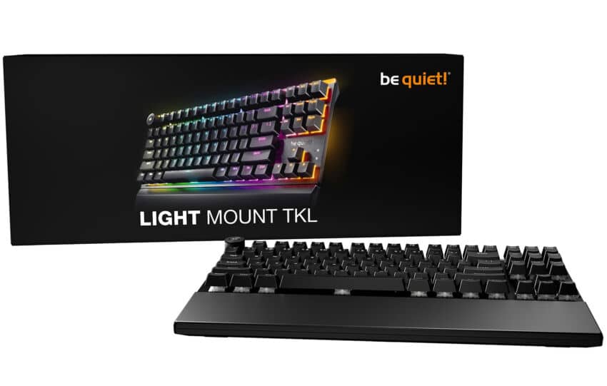 be quiet! annonce le clavier Light Mount TKL et le tapis Mousepad XL