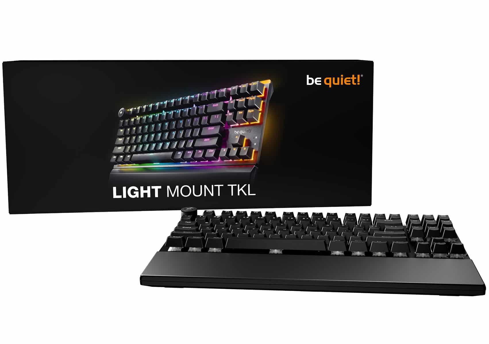 be quiet! annonce le clavier Light Mount TKL et le tapis Mousepad XL