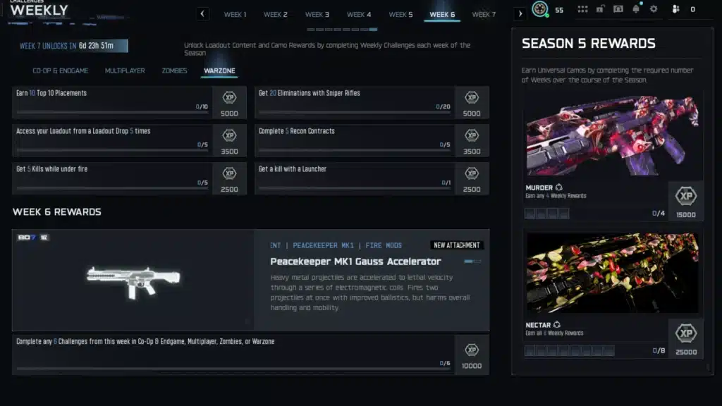 Black Ops 7 : défiez la Week 6 pour le Peacekeeper MK1