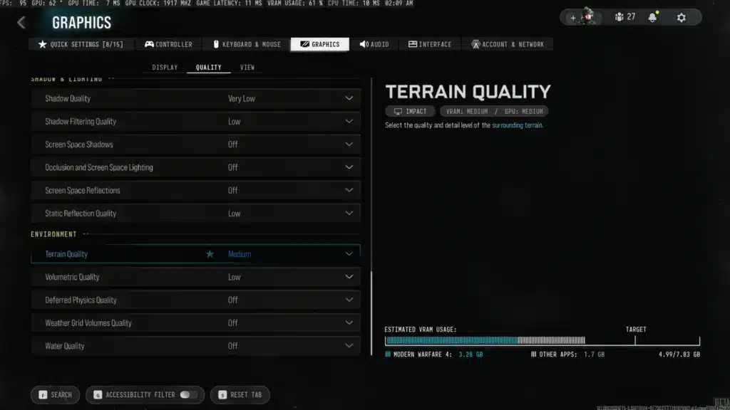 Call of Duty Modern Warfare 4 : les meilleurs réglages PC