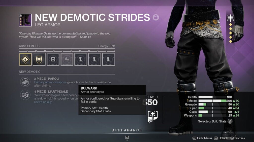 Destiny 2 : tout savoir sur les archétypes d'armure et leurs statistiques