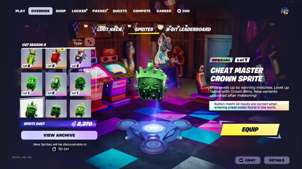 Fortnite Chapitre 7 S4 : maîtriser le Crown Sprite
