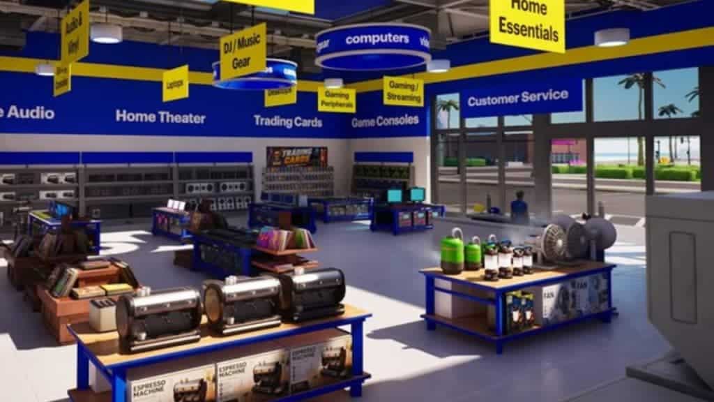 Fortnite : un magasin Best Buy virtuel débarque dans Drive City