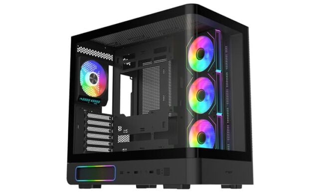 FSP M581 : un boîtier full-tower avec panneau vitré incurvé et RGB à gogo