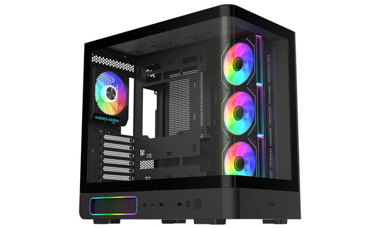 FSP M581 : un boîtier full-tower avec panneau vitré incurvé et RGB à gogo