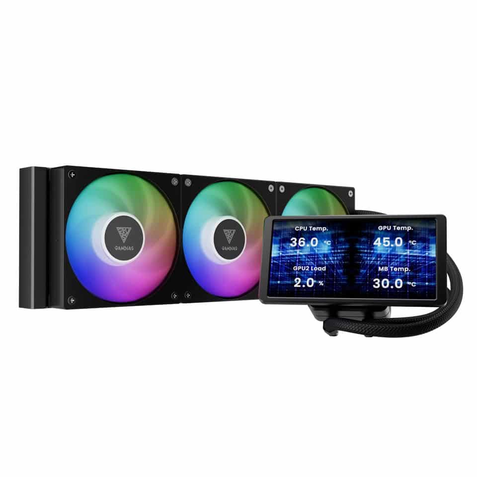 Gamdias Chione P5-360 Pro et M5-360, AIO 360 mm avec écran LCD
