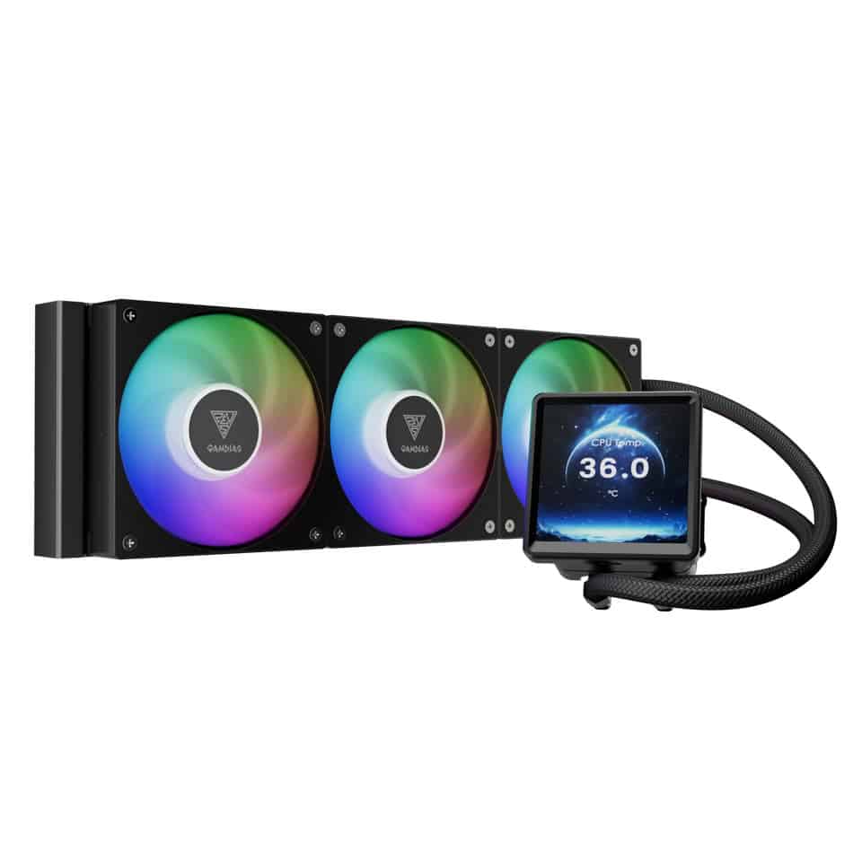 Gamdias Chione P5-360 Pro et M5-360, AIO 360 mm avec écran LCD