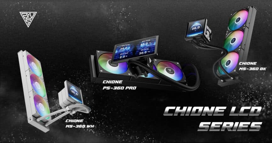 Gamdias Chione P5-360 Pro et M5-360, AIO 360 mm avec écran LCD