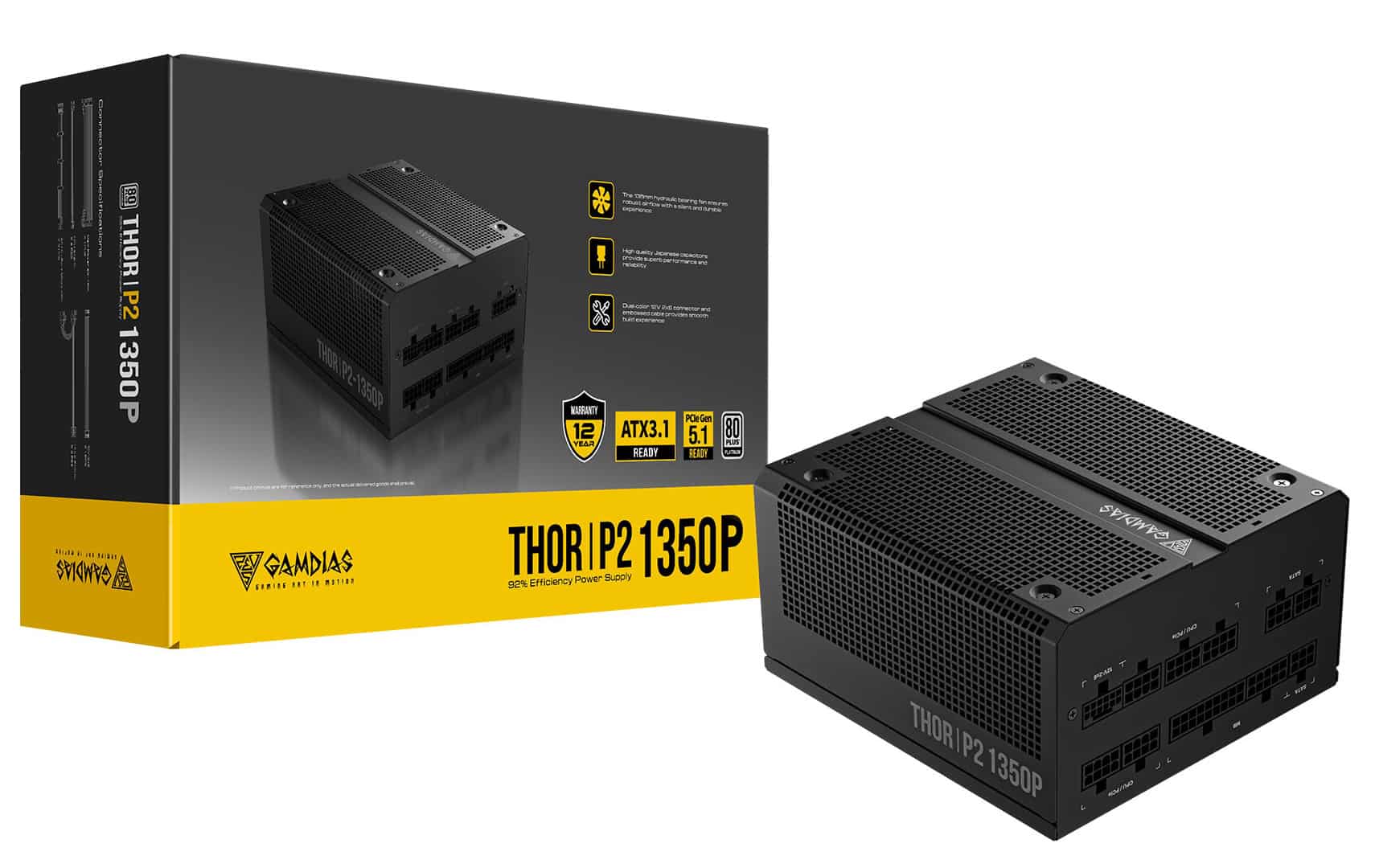 Gamdias lance ses alimentations THOR P2 pour GPU nouvelle génération