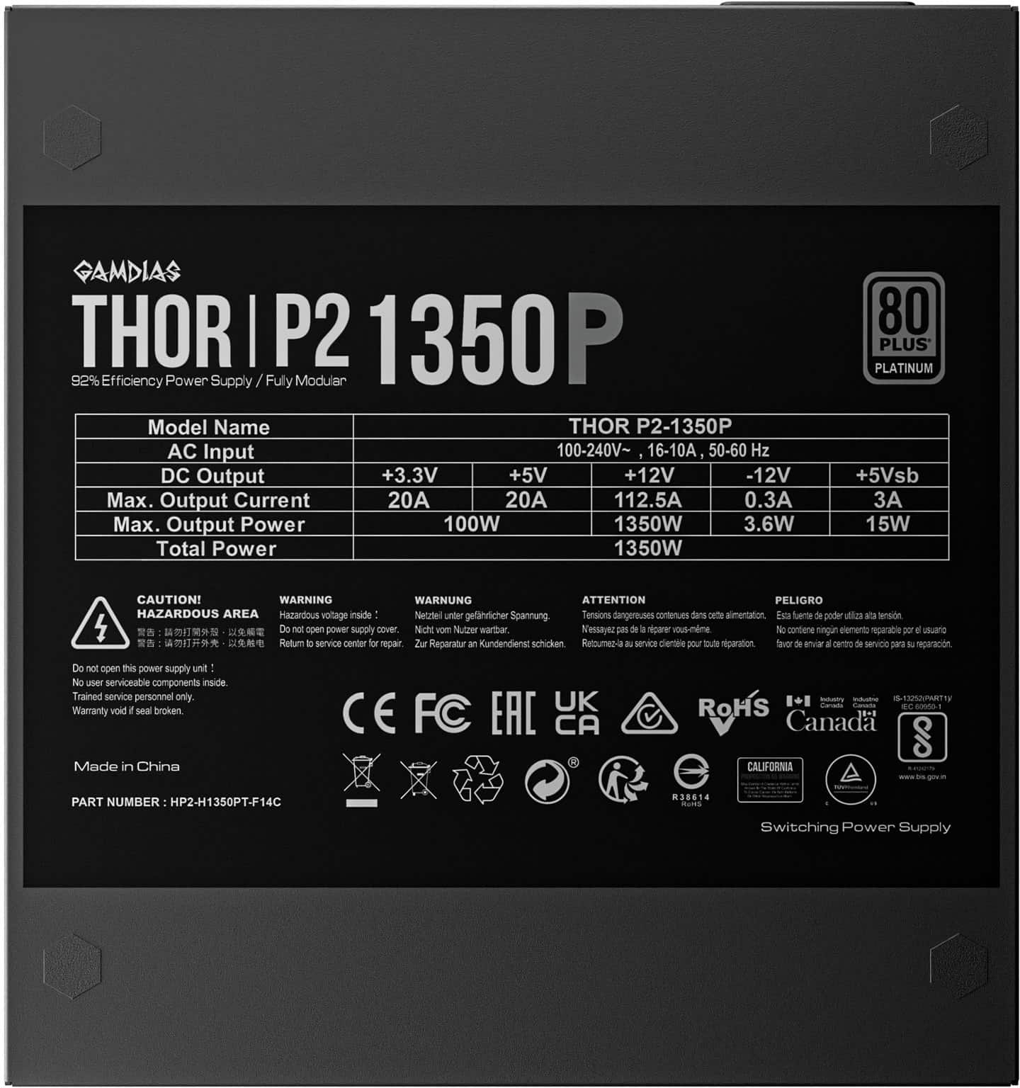 Gamdias lance ses alimentations THOR P2 pour GPU nouvelle génération