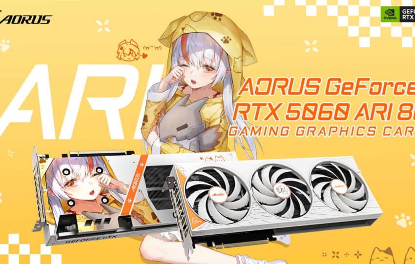 Gigabyte dévoile la AORUS GeForce RTX 5060 ARI 8G