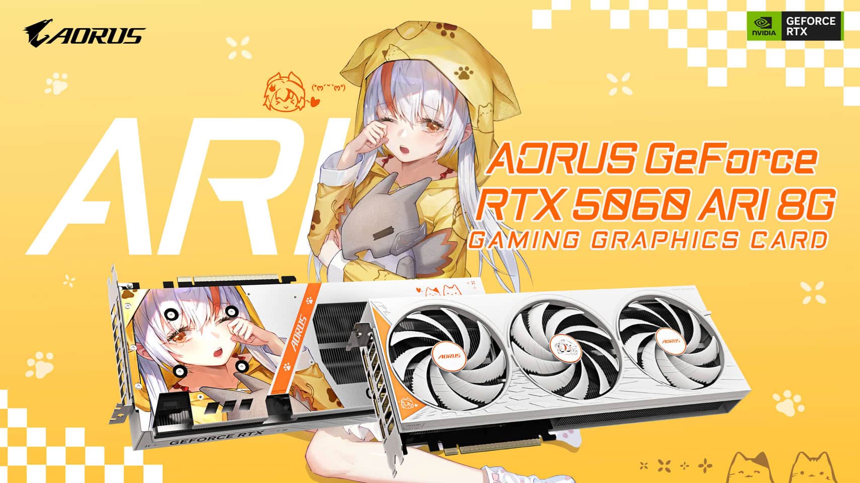 Gigabyte dévoile la AORUS GeForce RTX 5060 ARI 8G