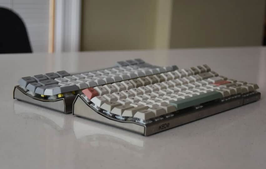 KBDØ Curve0 v2 : un clavier mécanique 75 % en acier inoxydable au design incurvé