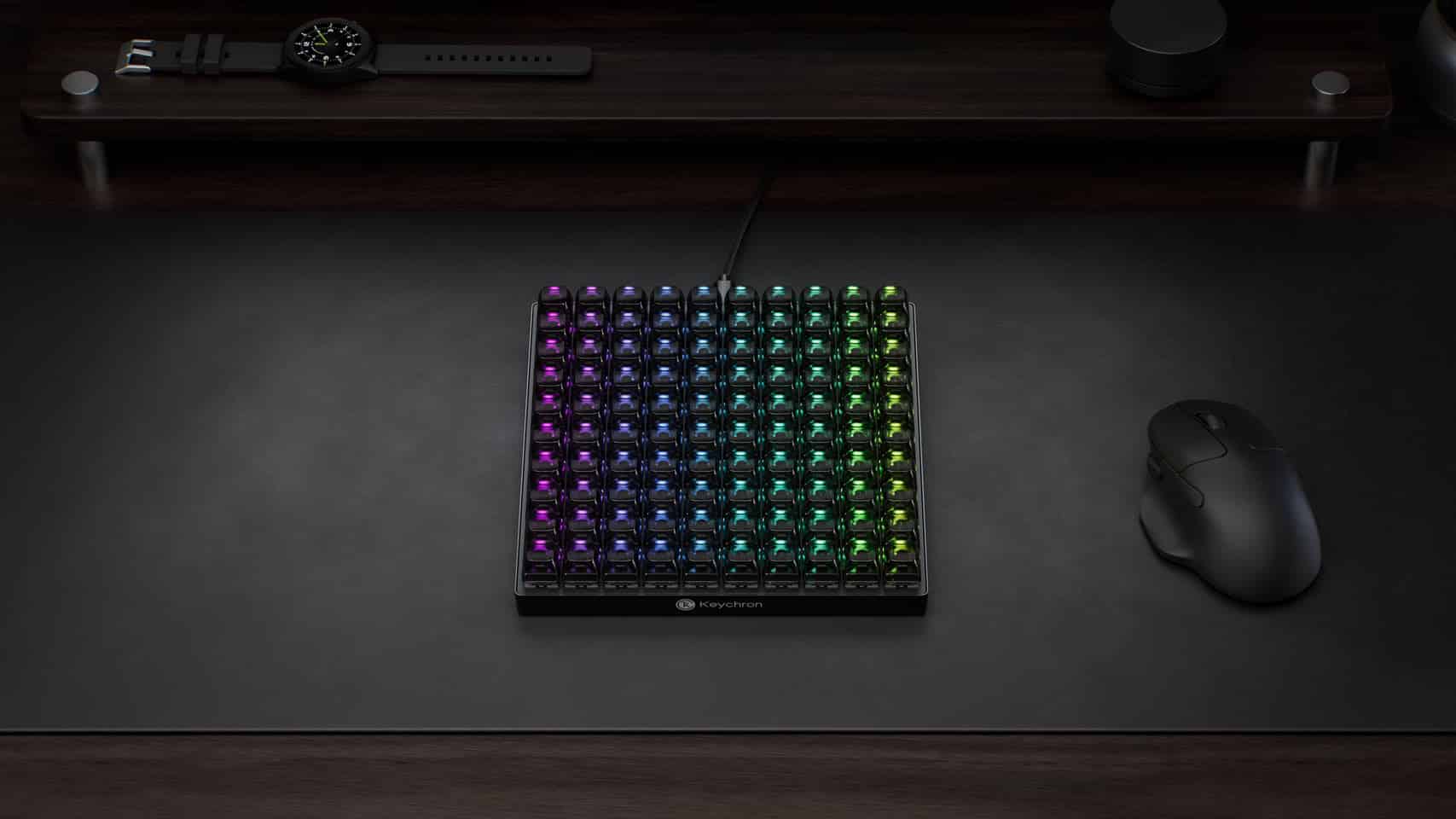Keychron C100 8K : un macro pad mécanique de 100 touches à 64,99 dollars
