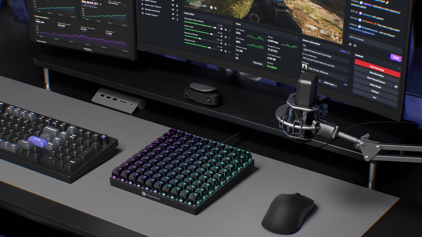 Keychron C100 8K : un macro pad mécanique de 100 touches à 64,99 dollars