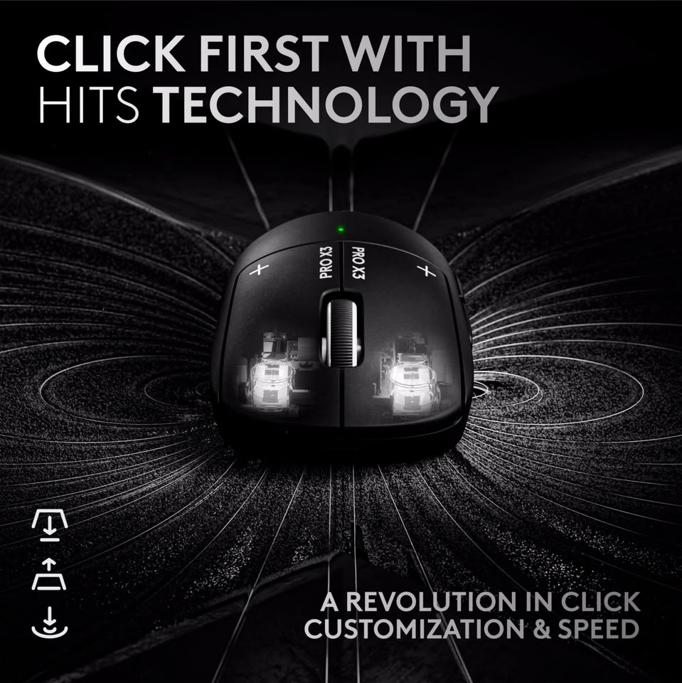 Logitech G Pro X3 Superstrike : batterie remplaçable et capteur Hero 2