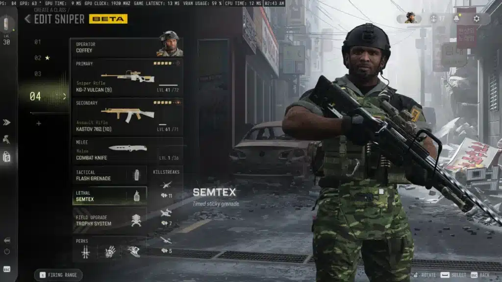 Modern Warfare 4 : le meilleur loadout du KG-7 Vulcan