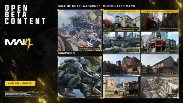 Modern Warfare 4 Open Beta : précharge dès le 26 août