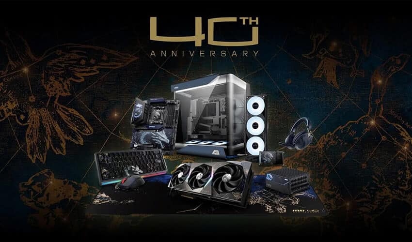 MSI DRACO EPIC EDITION : l'hommage aux 40 ans du fabricant