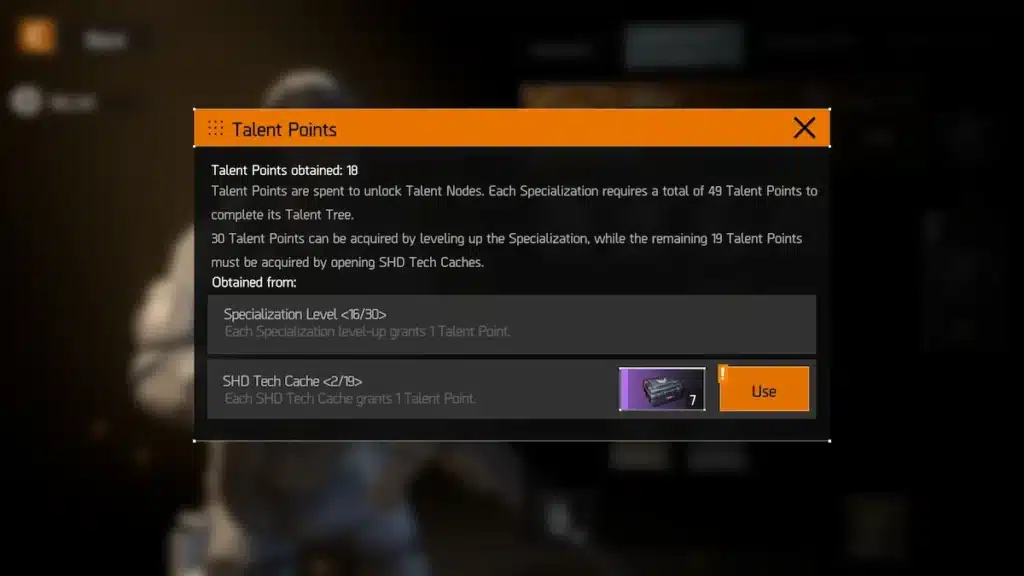 The Division Resurgence : comment monter vite le niveau Specialization