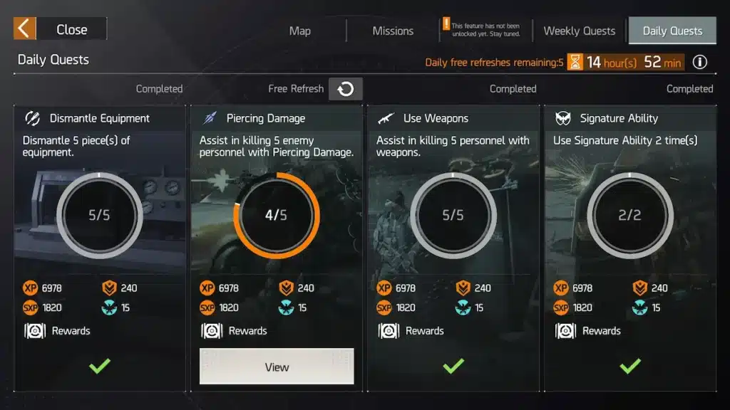 The Division Resurgence : comment monter vite le niveau Specialization