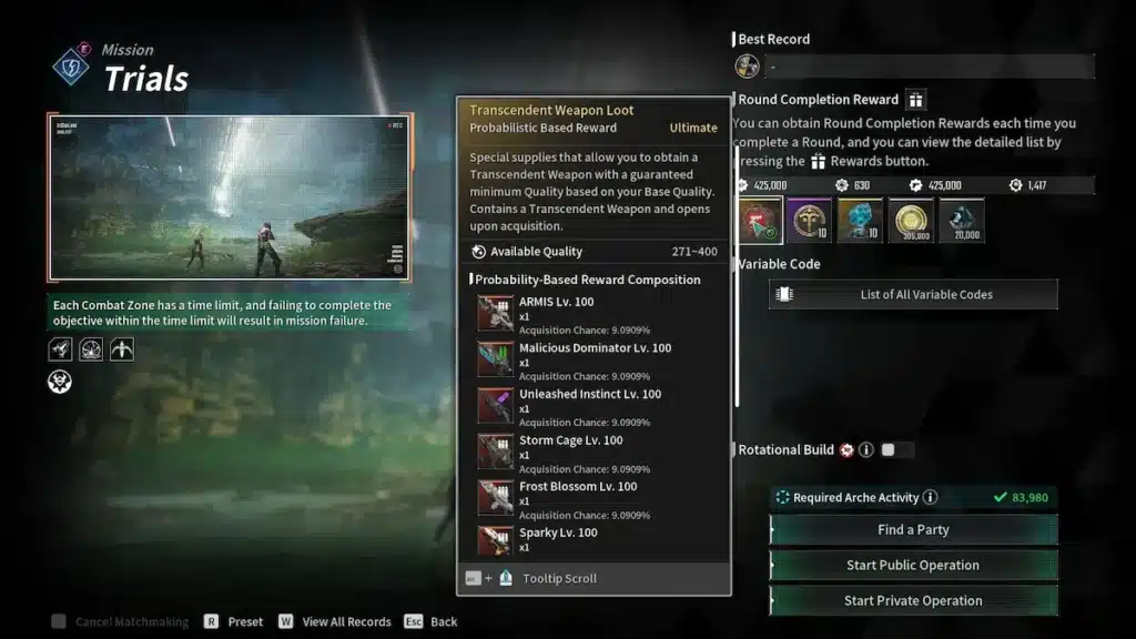 The First Descendant : farm les Transcendent Weapons en endgame