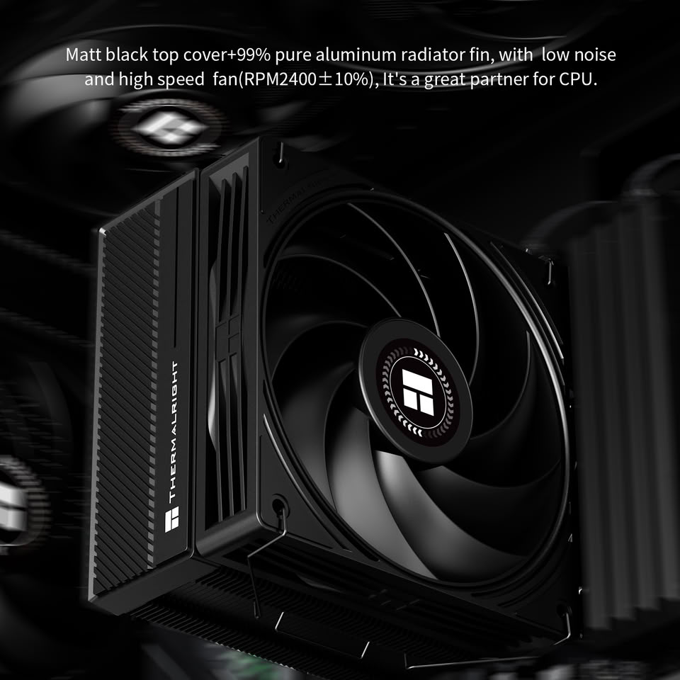 Thermalright Assassin X 120-A Dark : le ventirad slim passe au tout noir