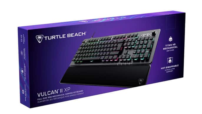 Turtle Beach Vulcan II XP, clavier mécanique hot-swap