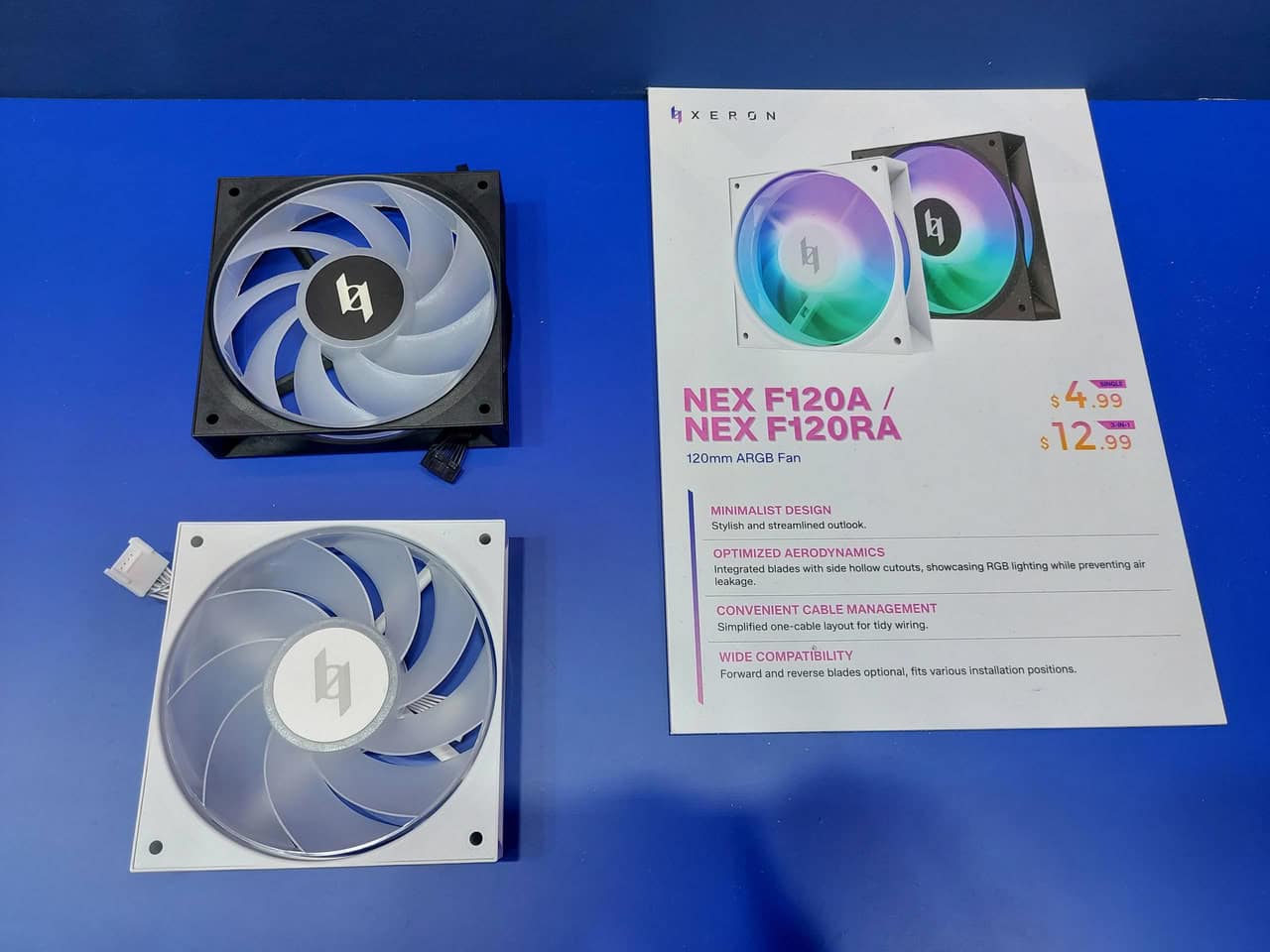 Xeron présente le NEX A61 ARGB et des ventilateurs abordables
