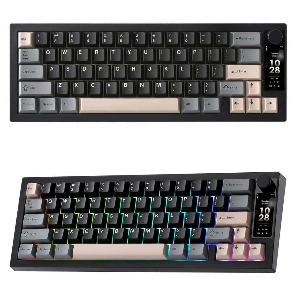Yunzii IF68 : un clavier mécanique 65 % sans fil avec écran TFT intégré