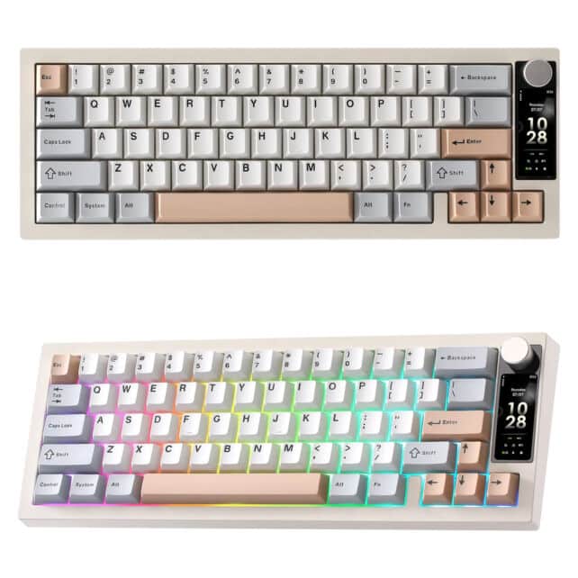 Yunzii IF68 : un clavier mécanique 65 % sans fil avec écran TFT intégré