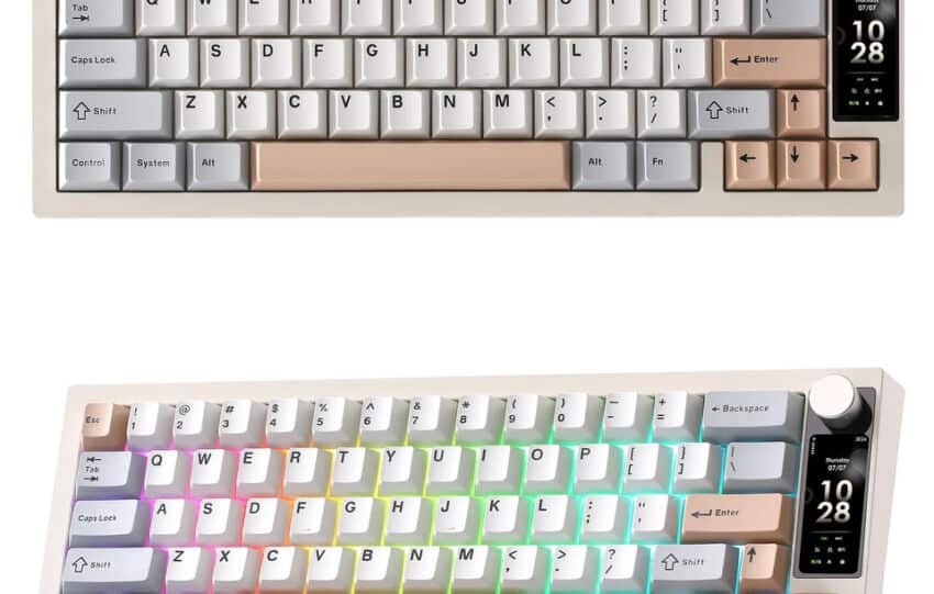 Yunzii IF68 : un clavier mécanique 65 % sans fil avec écran TFT intégré