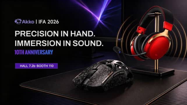 AKKO débarque à l'IFA 2026 avec souris carbone et casque FPS